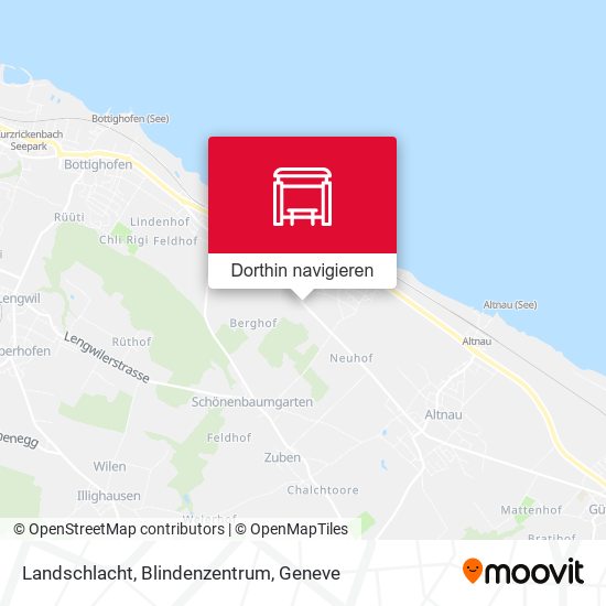Landschlacht, Blindenzentrum Karte