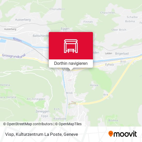 Visp, Kulturzentrum La Poste Karte
