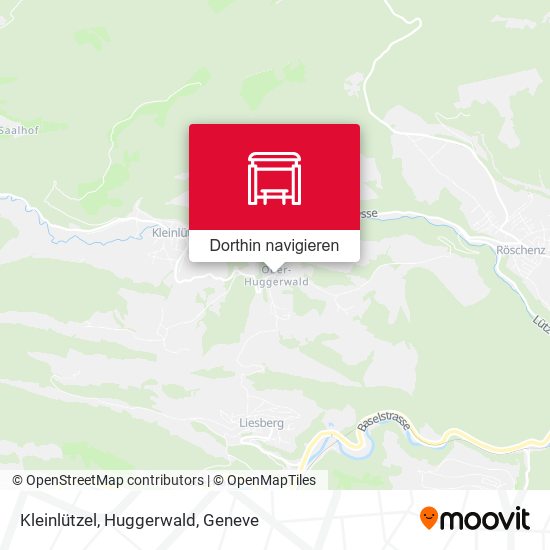 Kleinlützel, Huggerwald Karte