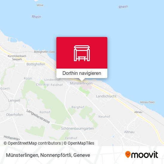 Münsterlingen, Nonnenpförtli Karte