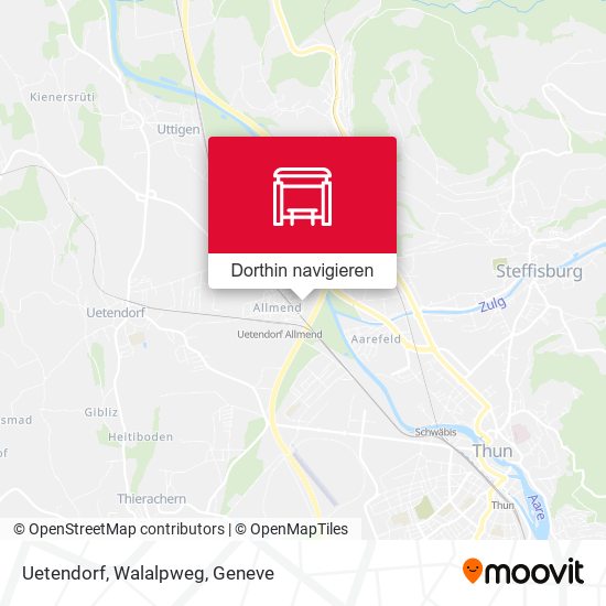 Uetendorf, Walalpweg Karte