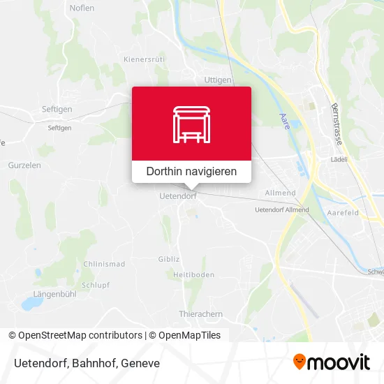 Uetendorf, Bahnhof Karte