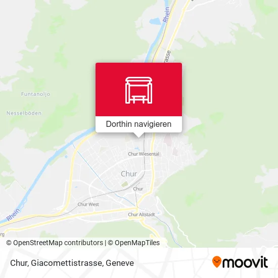 Chur, Giacomettistrasse Karte