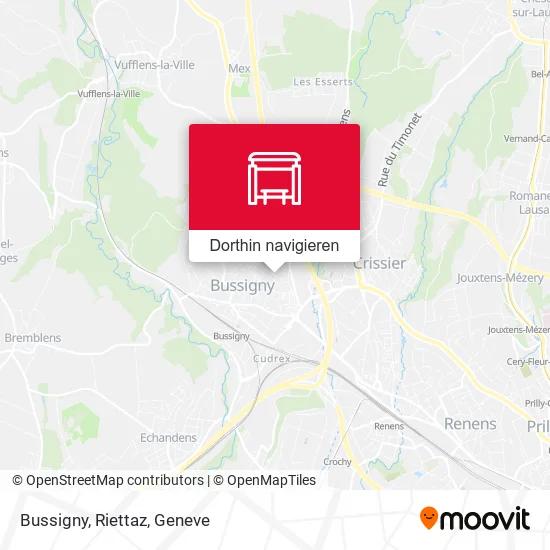Bussigny, Riettaz Karte