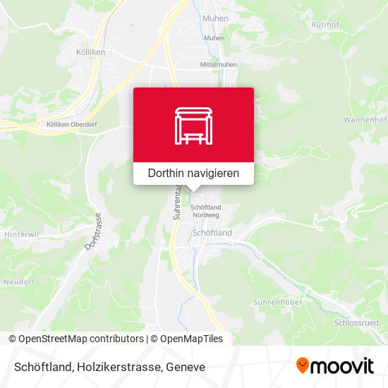 Schöftland, Holzikerstrasse Karte
