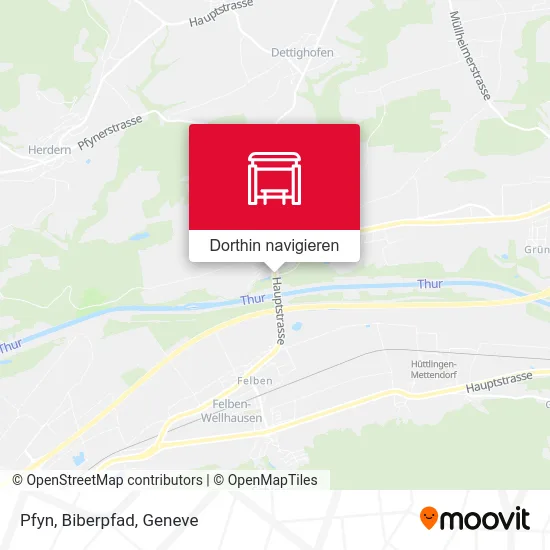 Pfyn, Biberpfad Karte