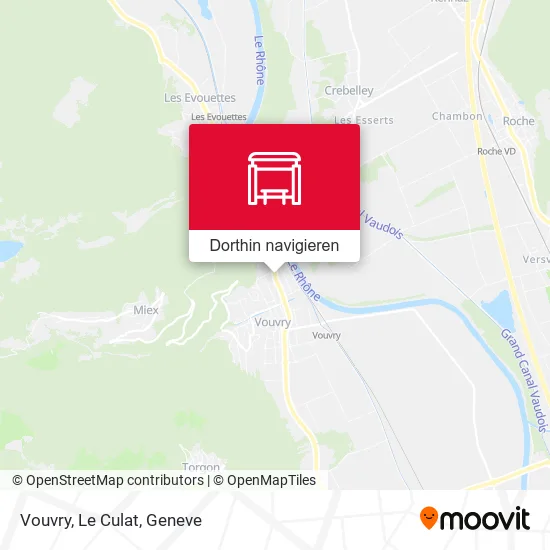 Vouvry, Le Culat Karte