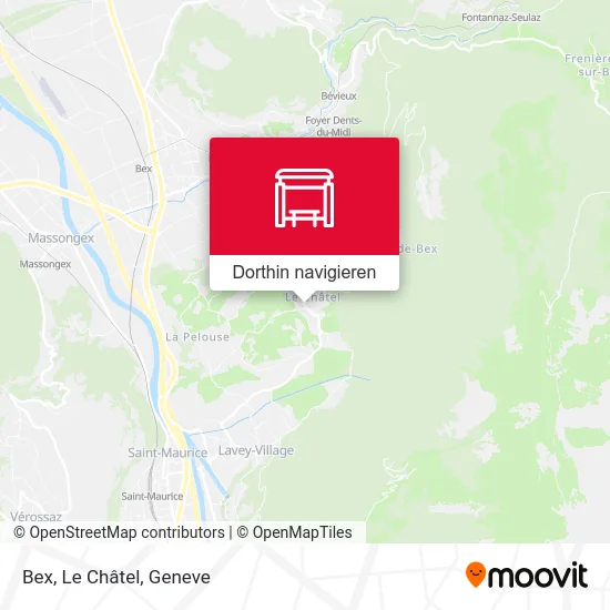 Bex, Le Châtel Karte