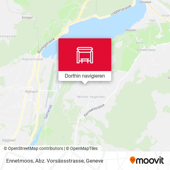 Ennetmoos, Abz. Vorsässstrasse Karte