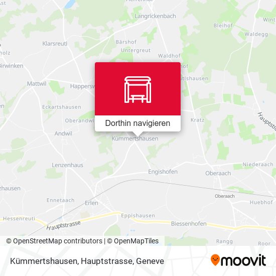 Kümmertshausen, Hauptstrasse Karte