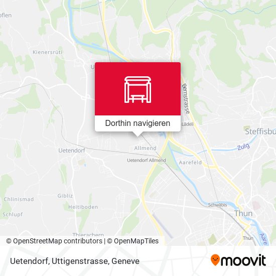 Uetendorf, Uttigenstrasse Karte