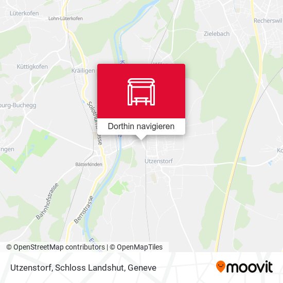 Utzenstorf, Schloss Landshut Karte