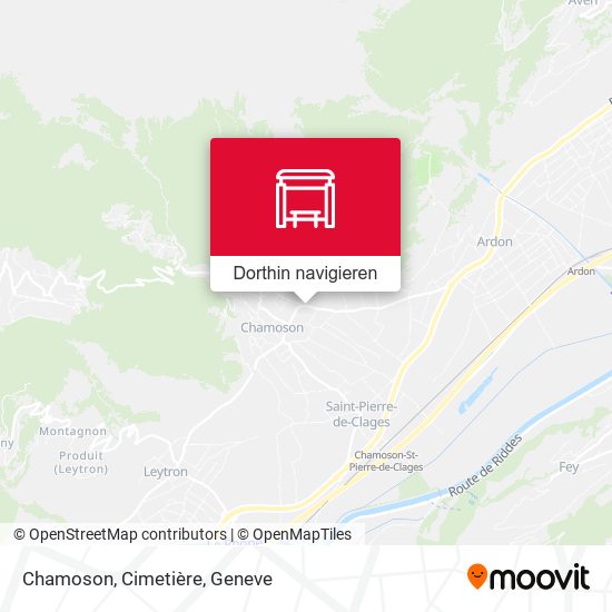 Chamoson, Cimetière Karte