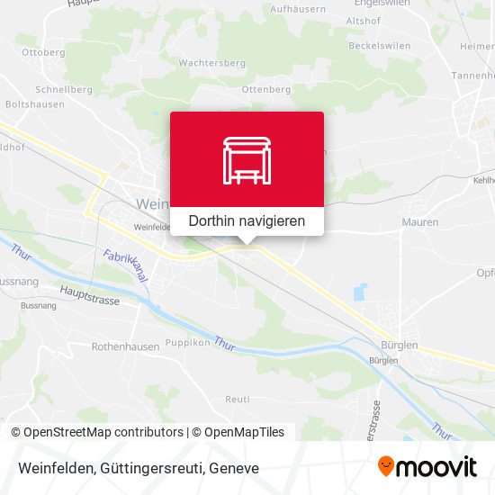 Weinfelden, Güttingersreuti Karte