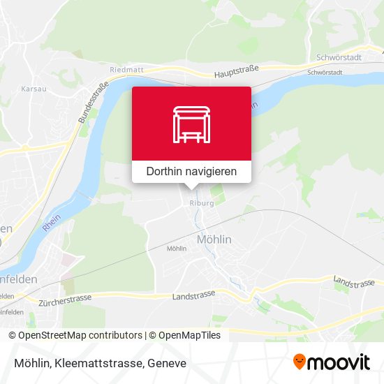 Möhlin, Kleemattstrasse Karte