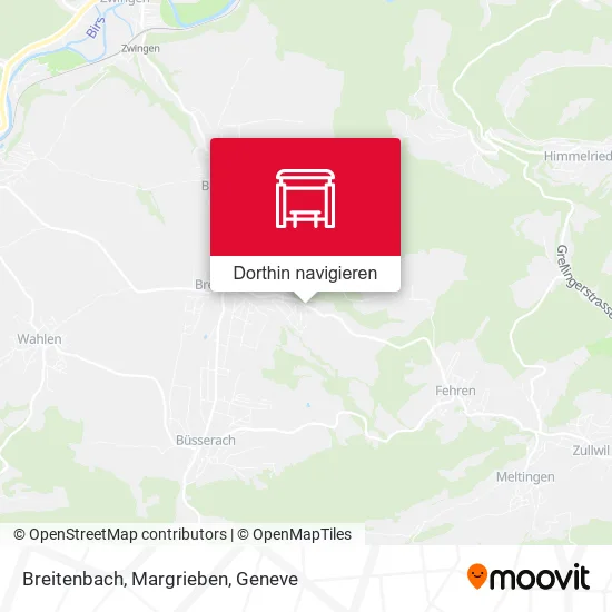 Breitenbach, Margrieben Karte