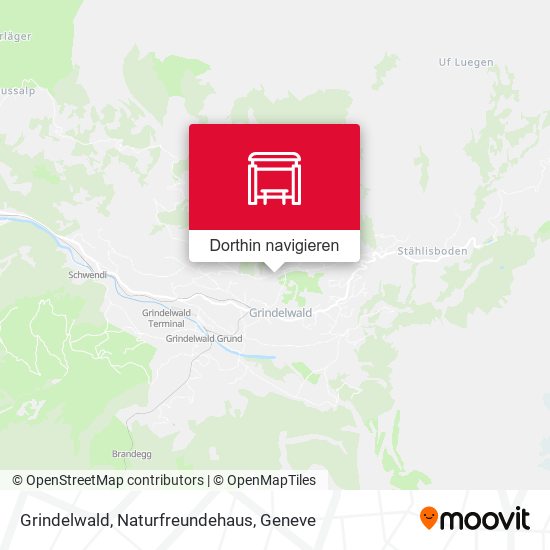 Grindelwald, Naturfreundehaus Karte