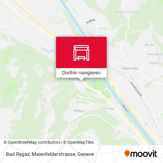 Bad Ragaz, Maienfelderstrasse Karte