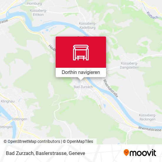 Bad Zurzach, Baslerstrasse Karte