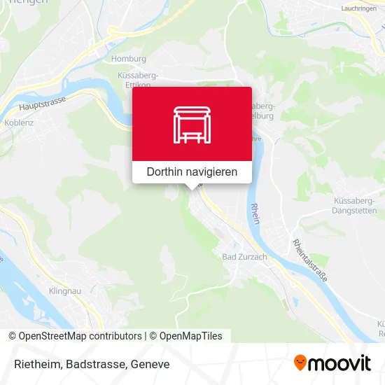 Rietheim, Badstrasse Karte