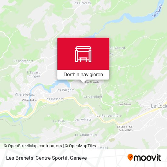 Les Brenets, Centre Sportif Karte