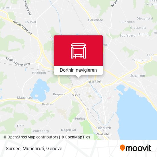 Sursee, Münchrüti Karte