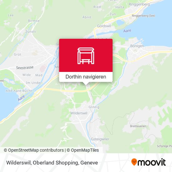 Wilderswil, Oberland Shopping Karte