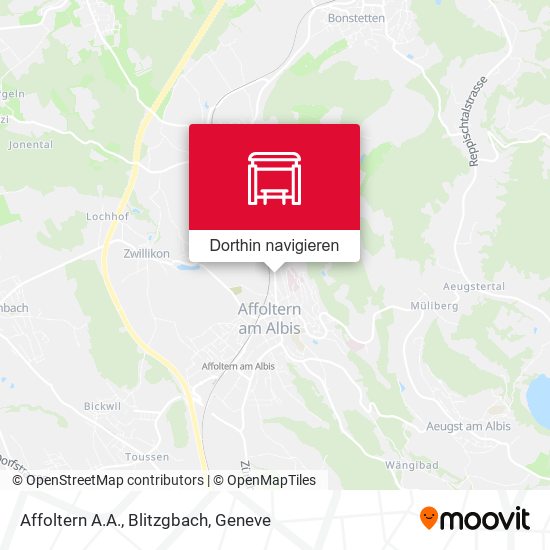 Affoltern A.A., Blitzgbach Karte