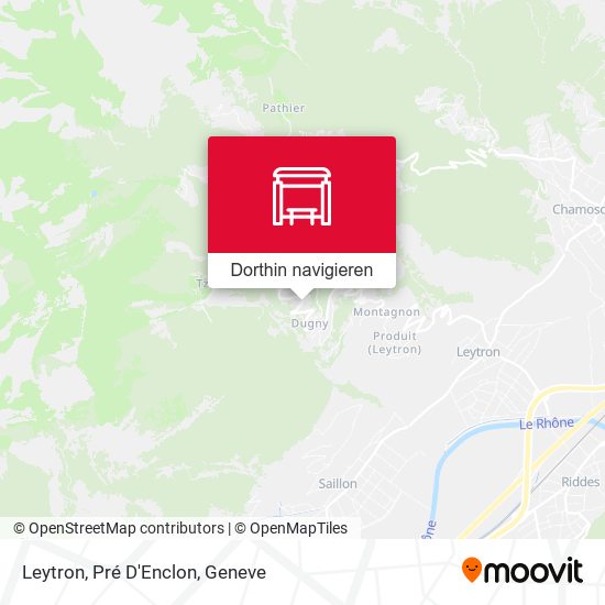 Leytron, Pré D'Enclon Karte