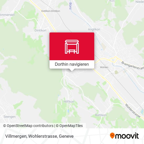 Villmergen, Wohlerstrasse Karte