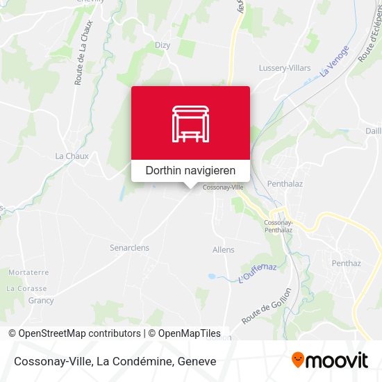 Cossonay-Ville, La Condémine Karte