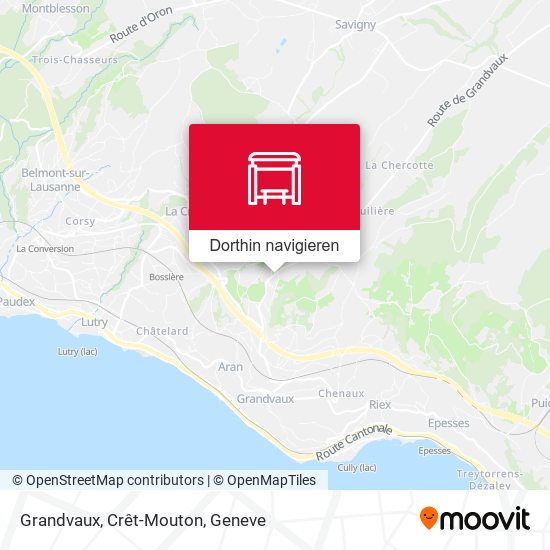 Grandvaux, Crêt-Mouton Karte