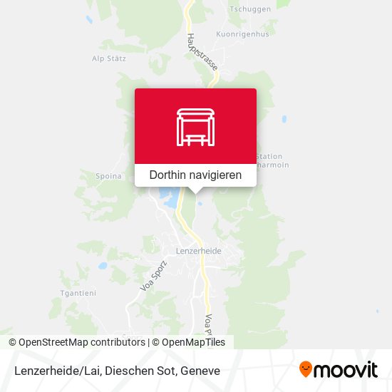 Lenzerheide/Lai, Dieschen Sot Karte