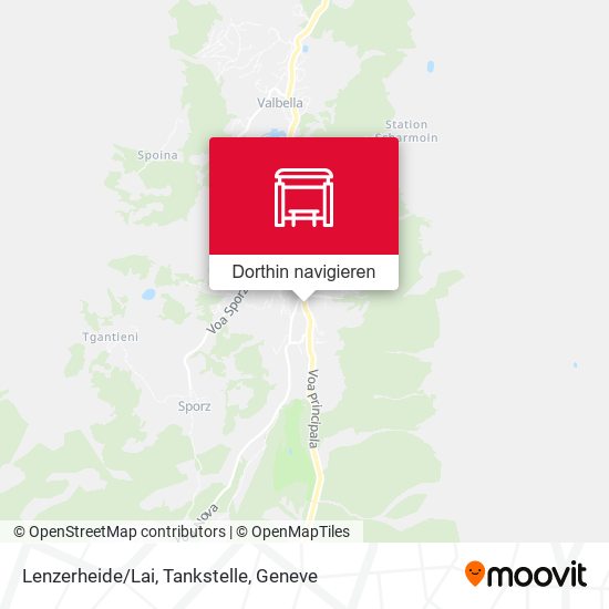 Lenzerheide/Lai, Tankstelle Karte
