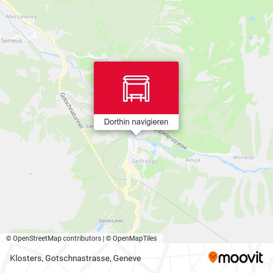 Klosters, Gotschnastrasse Karte