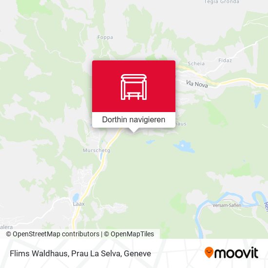 Flims Waldhaus, Prau La Selva Karte