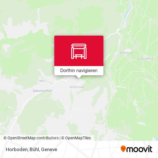 Horboden, Bühl Karte