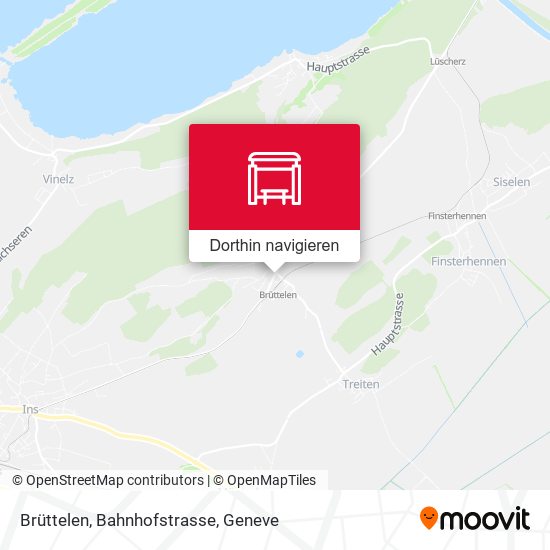 Brüttelen, Bahnhofstrasse Karte