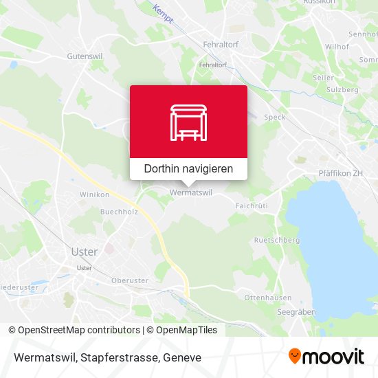 Wermatswil, Stapferstrasse Karte