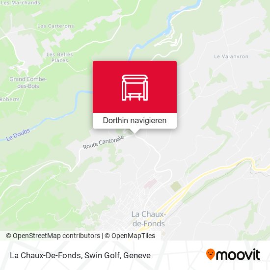 La Chaux-De-Fonds, Swin Golf Karte