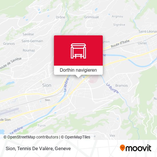 Sion, Tennis De Valère Karte