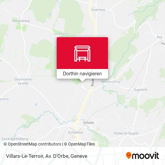 Villars-Le-Terroir, Av. D'Orbe Karte