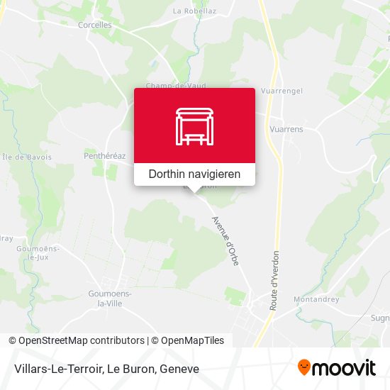 Villars-Le-Terroir, Le Buron Karte
