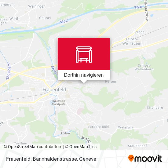 Frauenfeld, Bannhaldenstrasse Karte