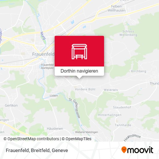 Frauenfeld, Breitfeld Karte