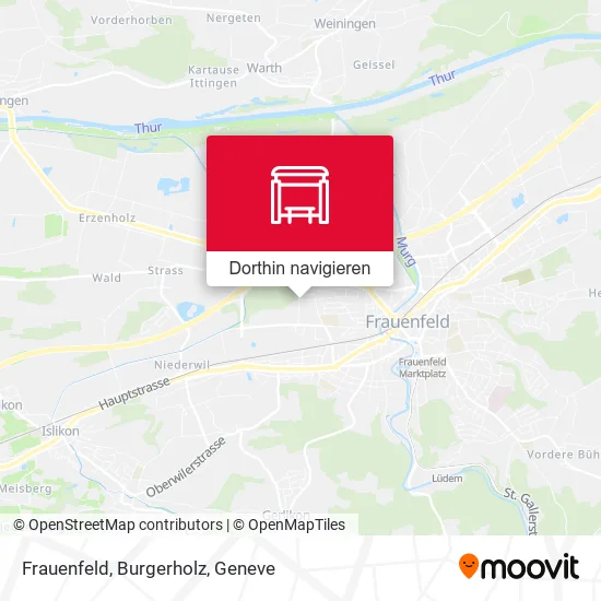 Frauenfeld, Burgerholz Karte