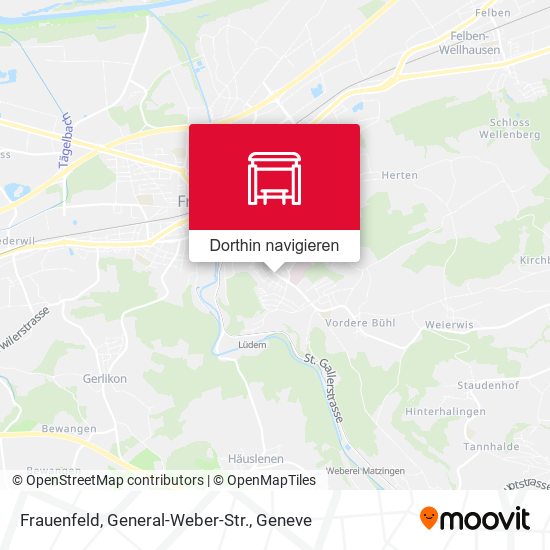 Frauenfeld, General-Weber-Str. Karte