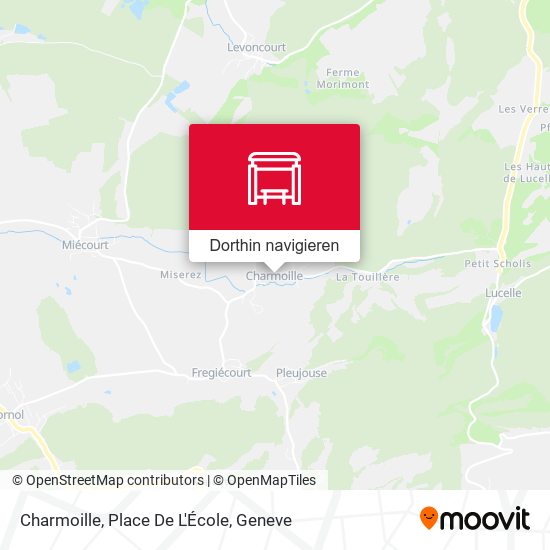 Charmoille, Place De L'École Karte
