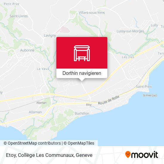 Etoy, Collège Les Communaux Karte