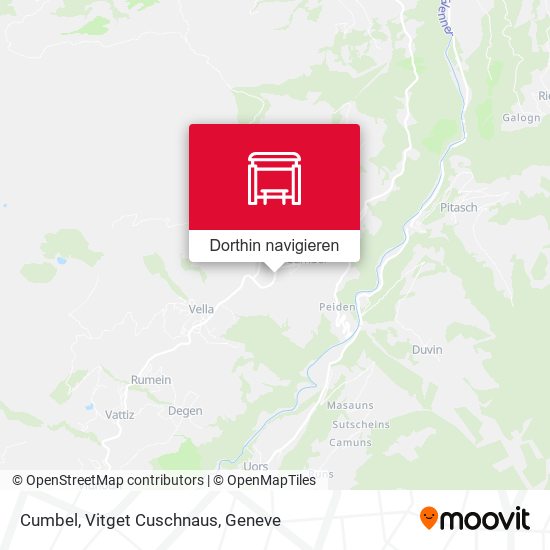 Cumbel, Vitget Cuschnaus Karte